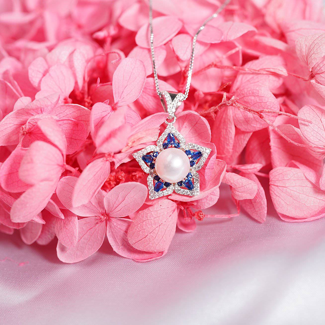 Ocean Star Freshwater Pearl Necklace WN00075 - PEARLY LUSTRE