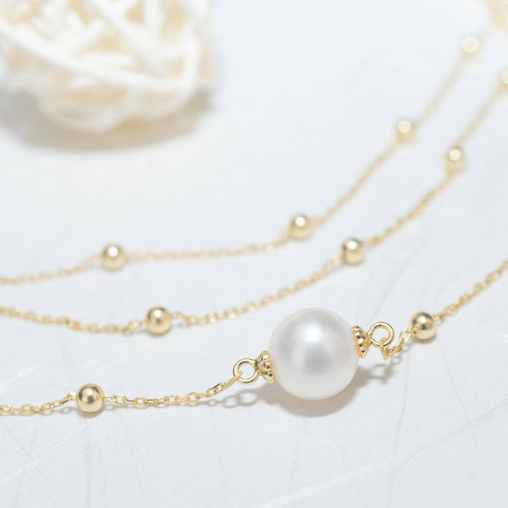 New Yorker Freshwater Pearl Necklace WN00137 - PEARLY LUSTRE