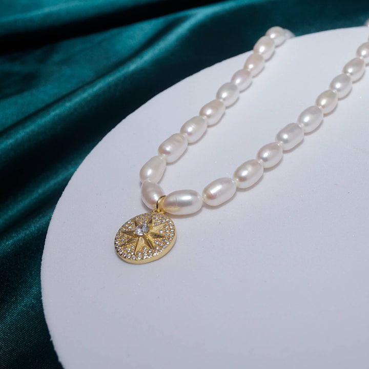 New Yorker Freshwater Pearl Necklace WN00140 - PEARLY LUSTRE