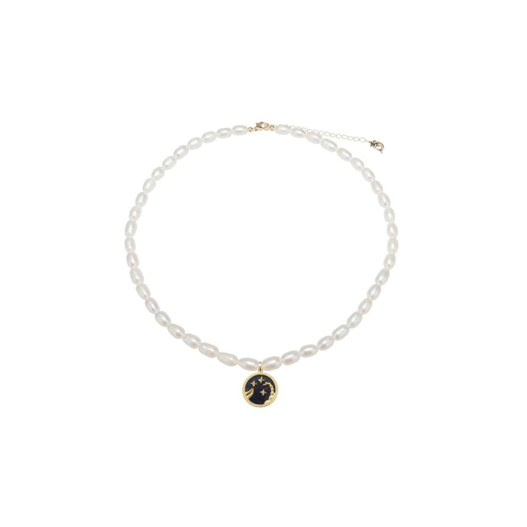 New Yorker Scorpio Freshwater Pearl Necklace WN00156 - PEARLY LUSTRE