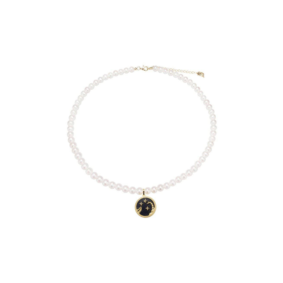 New Yorker Scorpio Freshwater Pearl Necklace WN00156 - PEARLY LUSTRE