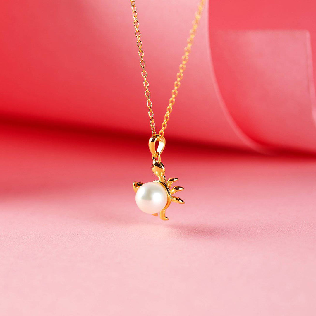 Singapore Chilli Crab Freshwater Pearl Necklace WN00022 | Wonderland - PEARLY LUSTRE