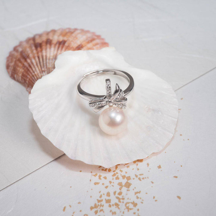 Elegant Freshwater Pearl Ring WR00008 - PEARLY LUSTRE