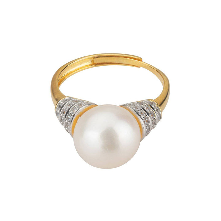 Elegant Freshwater Pearl Ring WR00020 - PEARLY LUSTRE