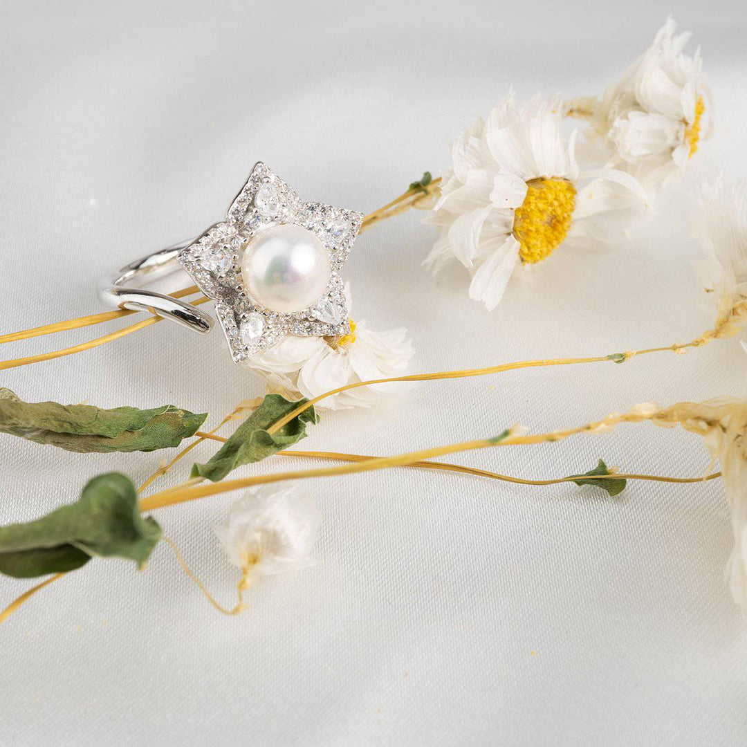 Ocean Star Freshwater Pearl Ring WR00042 - PEARLY LUSTRE