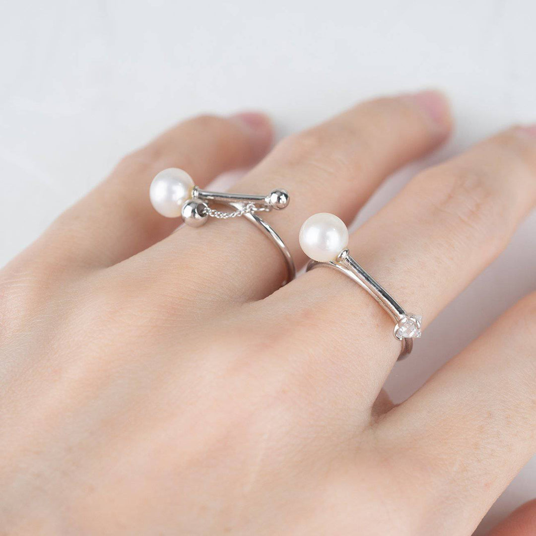 New Yorker Freshwater Pearl Ring WR00019 - PEARLY LUSTRE