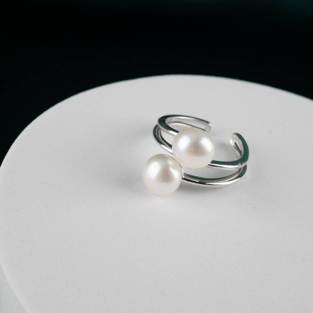 New Yorker Freshwater Pearl Ring WR00044 - PEARLY LUSTRE