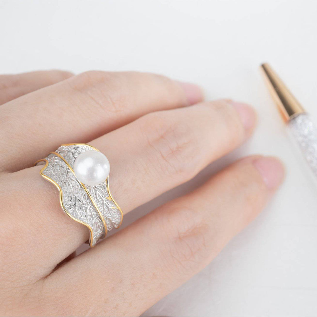 Top Grade Freshwater Pearl Ring WR00068 | GARDENS - PEARLY LUSTRE
