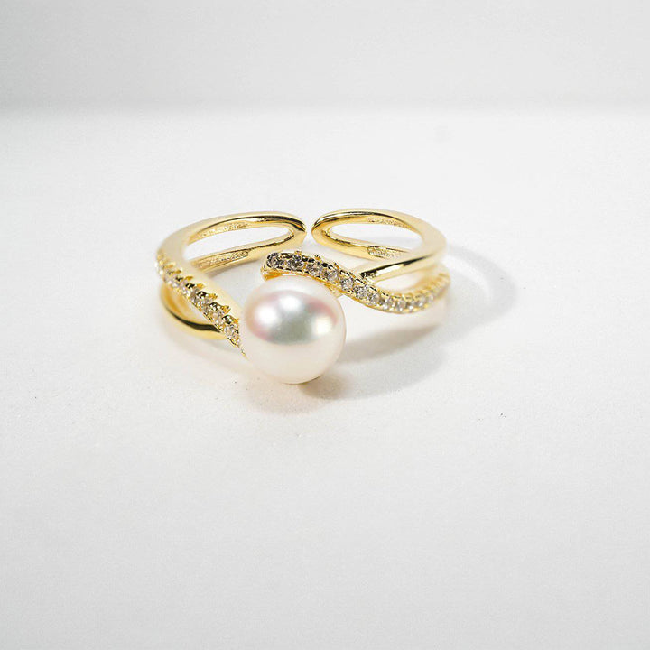 New Yorker Freshwater Pearl Ring WR00101 - PEARLY LUSTRE