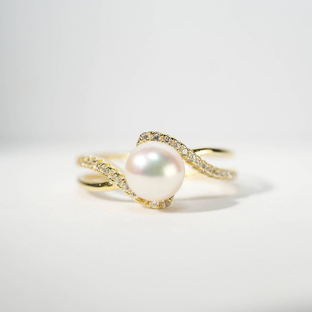 New Yorker Freshwater Pearl Ring WR00101 - PEARLY LUSTRE