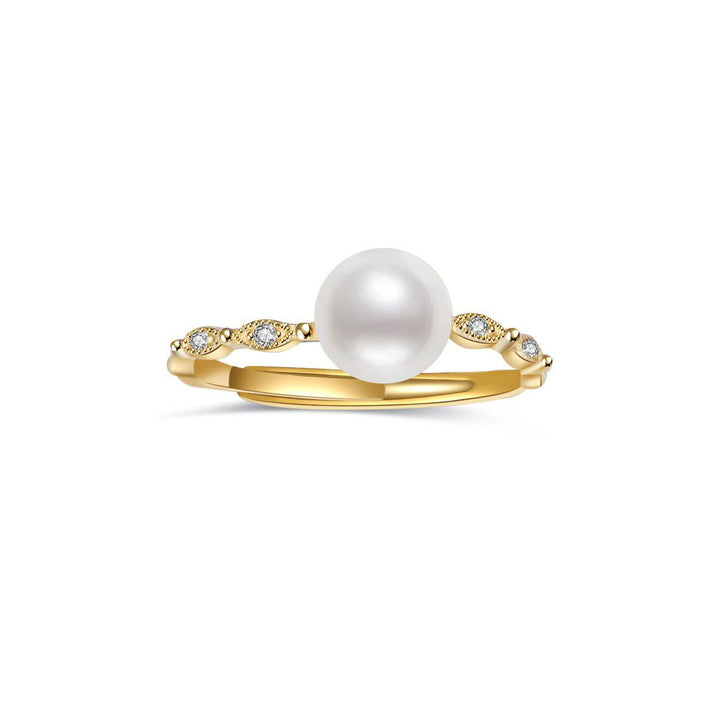 New Yorker Freshwater Pearl Ring WR00104 - PEARLY LUSTRE