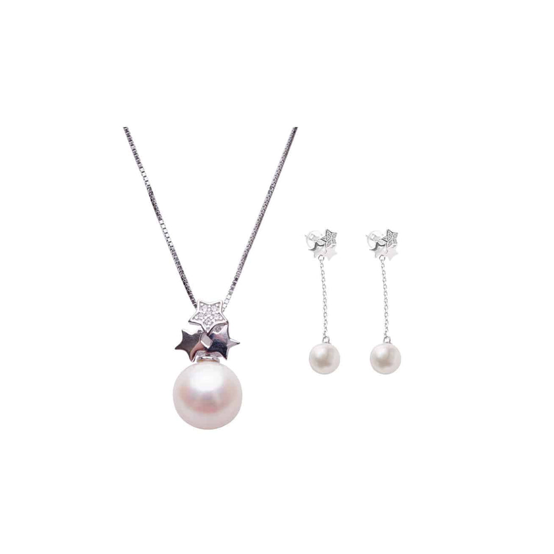 New Yorker Freshwater Pearl Set WS00012 - PEARLY LUSTRE