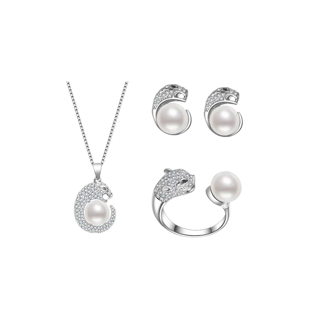 Leopard Freshwater Pearl Set WS00035 | RAINFOREST - PEARLY LUSTRE