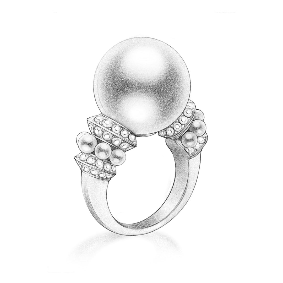 Customization: Pearl Rings PM00003 - PEARLY LUSTRE