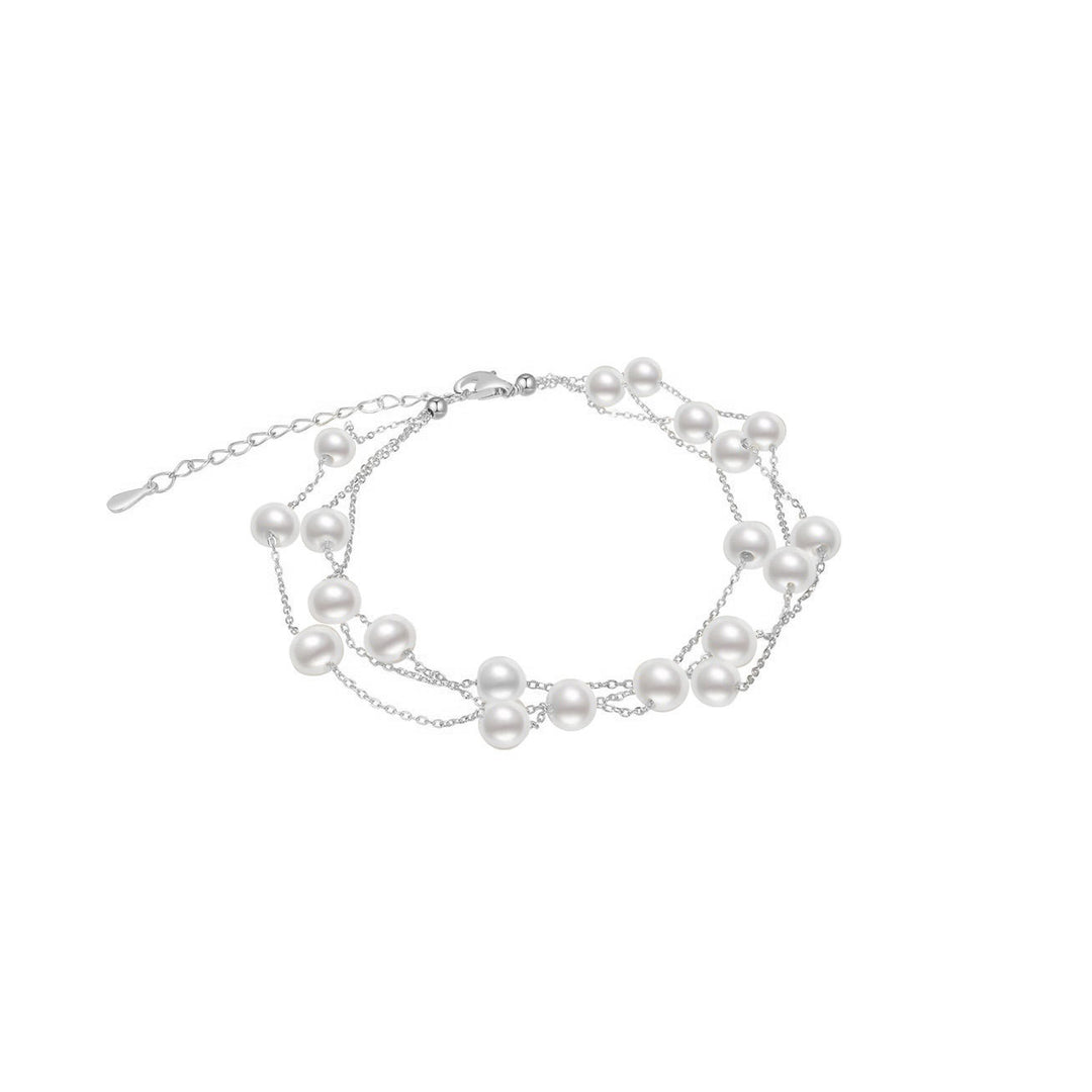 Elegant Freshwater Pearl Bracelet WB00048 - PEARLY LUSTRE