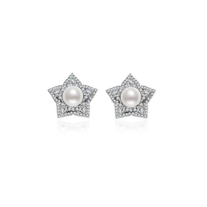 Ocean Star Freshwater Pearl Earrings WE00086 - PEARLY LUSTRE