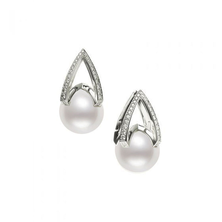 Elegant Freshwater Pearl Earrings WE00162 - PEARLY LUSTRE