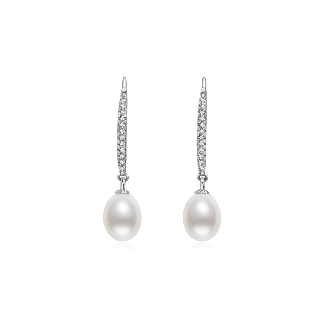 Elegant Freshwater Pearl Earrings WE00195 - PEARLY LUSTRE