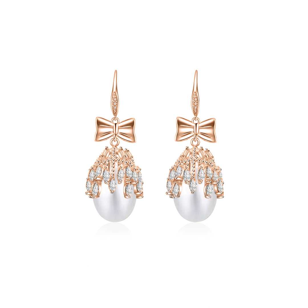 Elegant Freshwater Pearl Earrings WE00235 - PEARLY LUSTRE