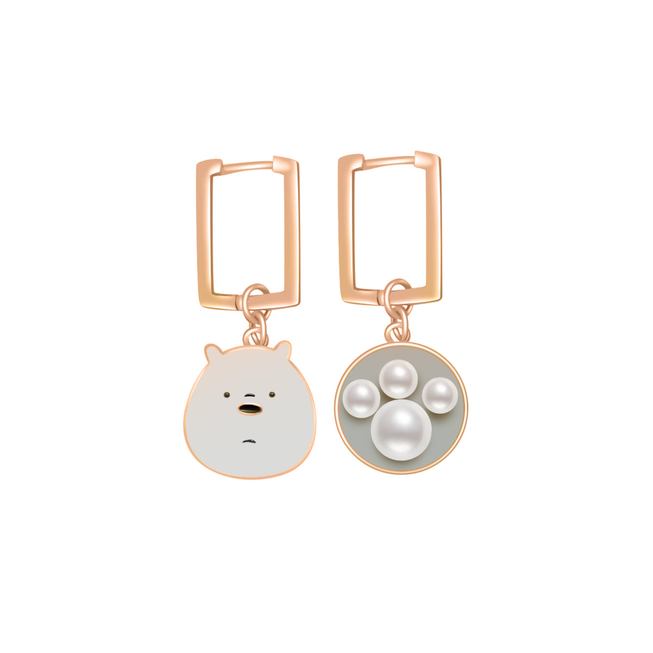 Tous bear pearl on sale earrings