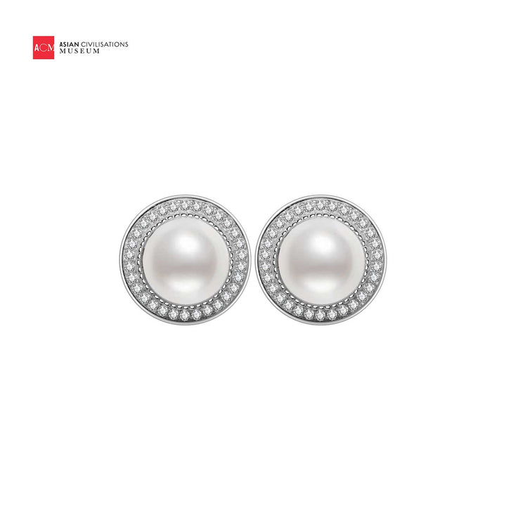 Asian Civilisations Museum Freshwater Pearl Earrings WE00414 | New Yorker Collection - PEARLY LUSTRE