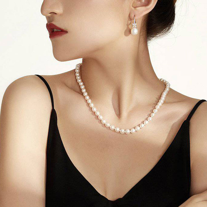 Elegant Freshwater Pearl Necklace WN00222 - PEARLY LUSTRE