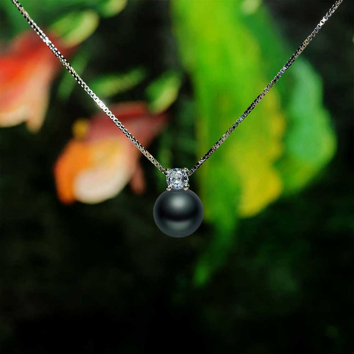 Elegant Tahitian Pearl Necklace WN00405 - PEARLY LUSTRE