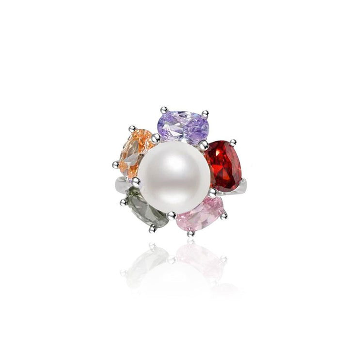 Elegant Freshwater Pearl Ring WR00022 - PEARLY LUSTRE