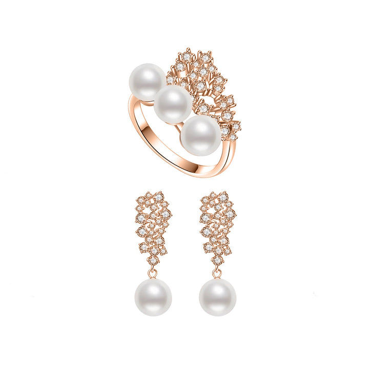 New Yorker Freshwater Pearl Set WS00061 | Wedding Series - PEARLY LUSTRE